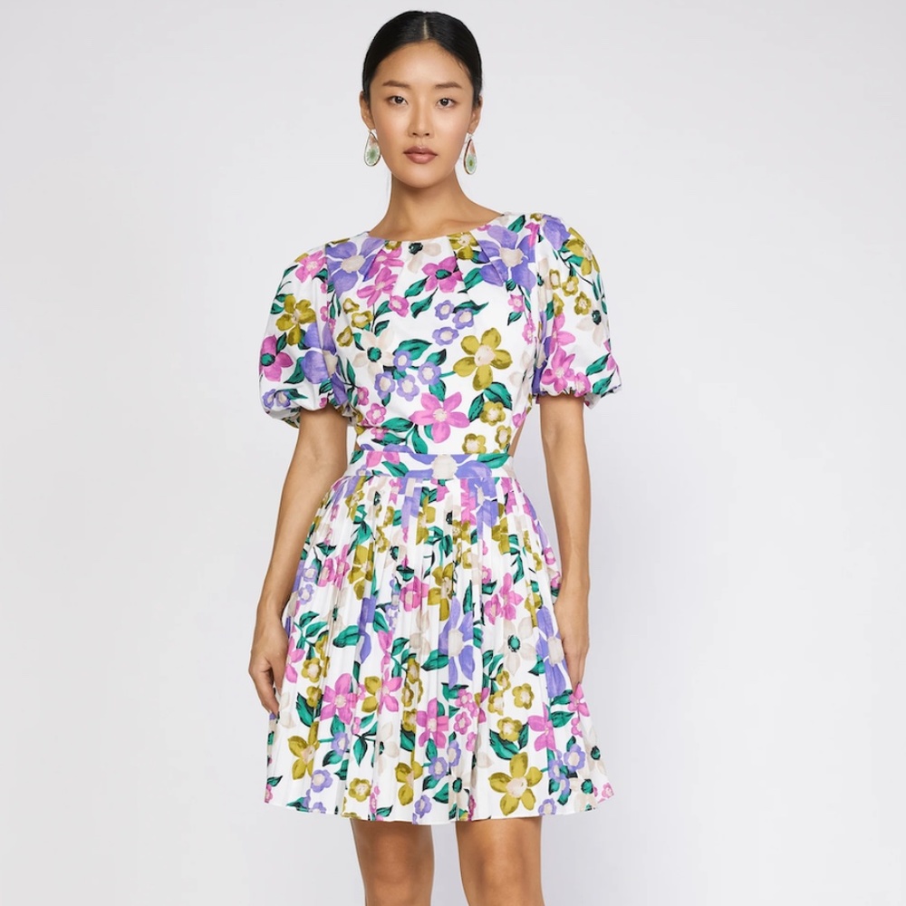 Floral Puff Sleeve Dress | Current Air NWT